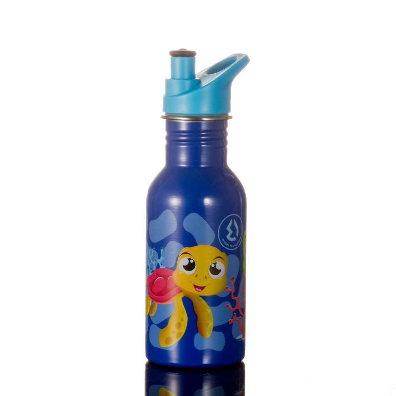 BPA Free 17OZ Stainless Steel Single Wall Portable Flask With Different Sizes and Lids Sport Water Bottle