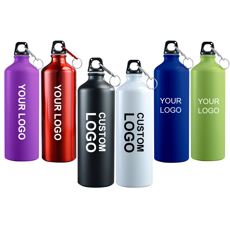 Custom LOGO WholesaleOutdoor Sports Leak Proof Travel Drinking Bottle 400/500/600/750/1000ml Aluminum Water Bottles
