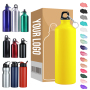 Custom LOGO WholesaleOutdoor Sports Leak Proof Travel Drinking Bottle 400/500/600/750/1000ml Aluminum Water Bottles