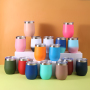 Powder Coating 12oz Wine Tumbler Egg Shape Stainless Steel 304 BPA Free Vacuum Cup Insulated Metal Gift Water Bottle