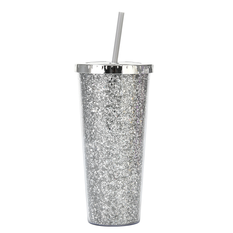 Wholesale 24oz Durian Mermaid Tumbler Custom Plastic Water Bottle Cup Lid Straw for Adults Colorful Diamond Glitter 700ml Travel