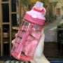 Coocodrink Eco Friendly 16oz Plastic Kids Water Bottles Cups Bpa Free Sports Bottle clear Travel Mug Acrylic Tumbler with Lids