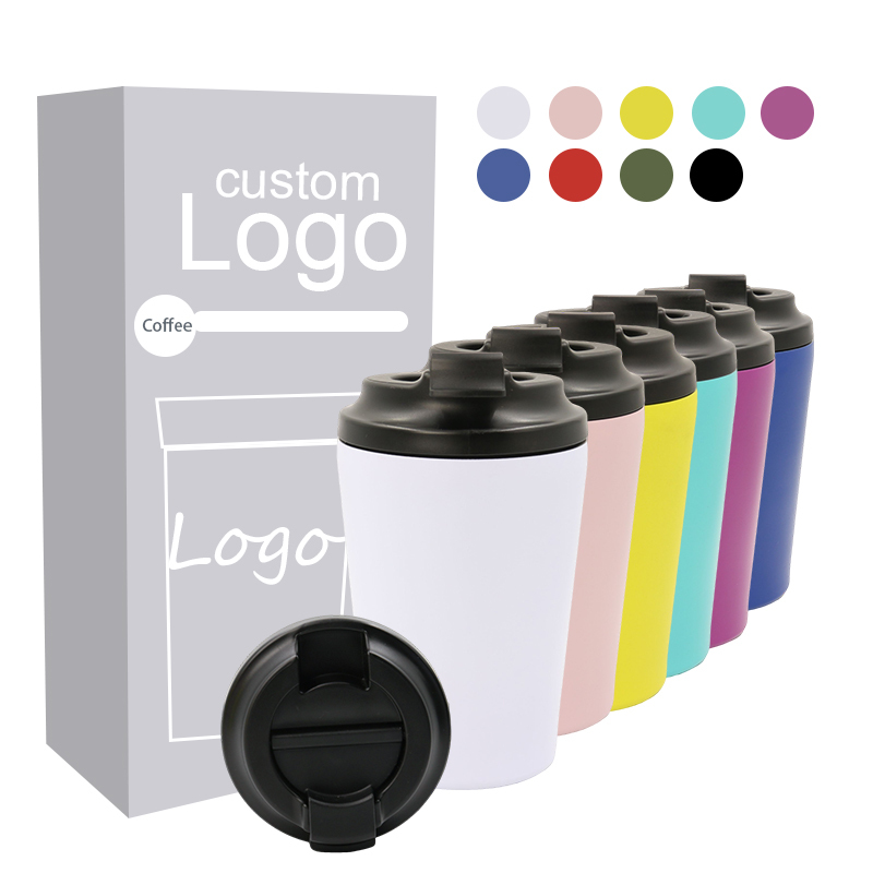 Hot Selling Custom Logo Car Tumbler Coffee Mug Double Walled Vacuum 350ml Stainless Steel Tumbler Coffee Cup
