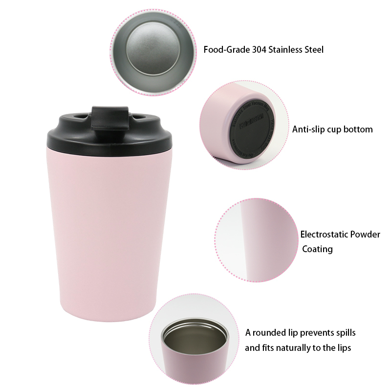 Hot Selling Custom Logo Car Tumbler Coffee Mug Double Walled Vacuum 350ml Stainless Steel Tumbler Coffee Cup