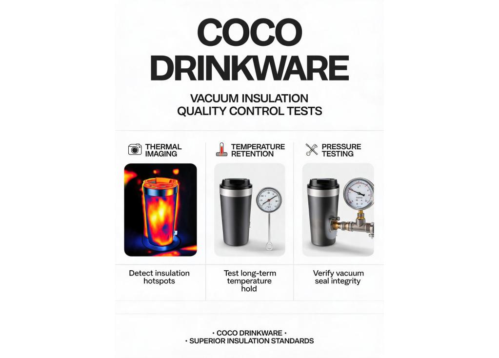 How do you conduct quality control tests on vacuum insulation performance?