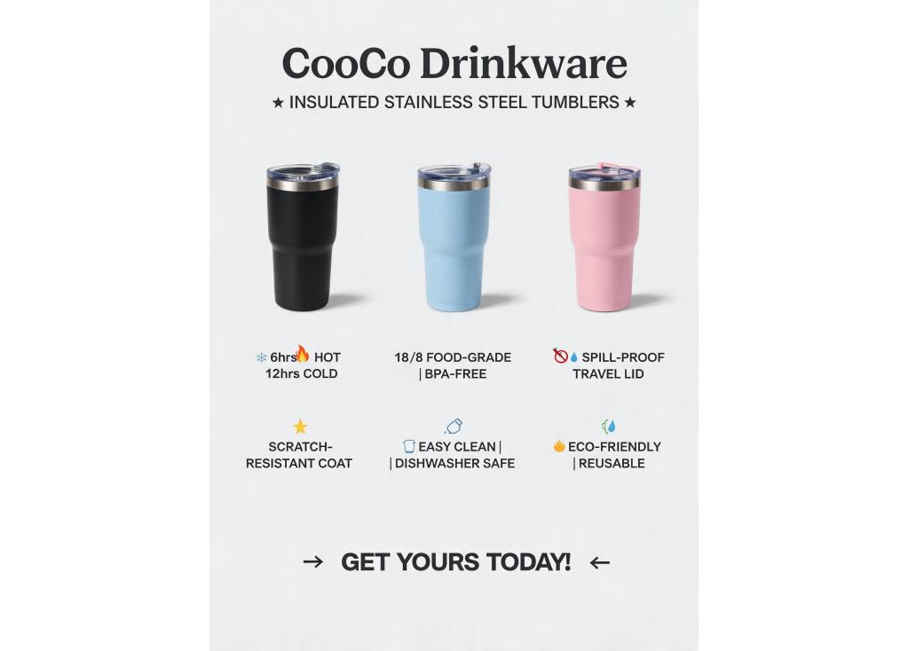 What are the key selling points I should highlight for an insulated stainless steel tumbler on my e-commerce store?