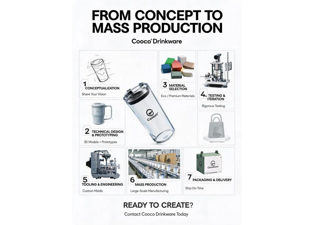 What is the process for collaborating on a completely new design from concept to mass production?