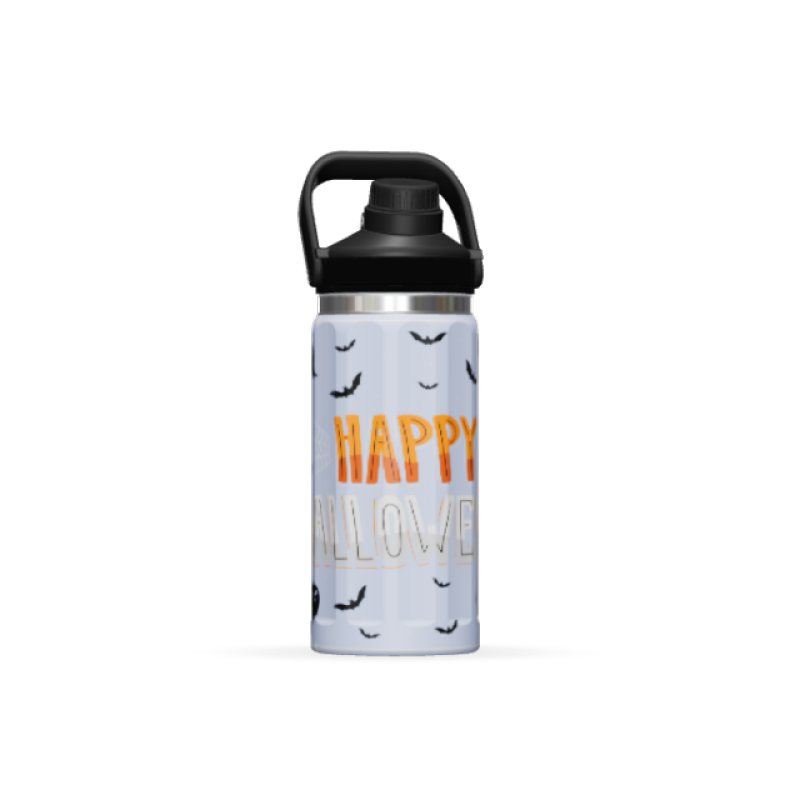 12oz Vacuum Insulated Stainless Steel Water Bottle with a portable handle design,Suitable for travel and outdoor activities     