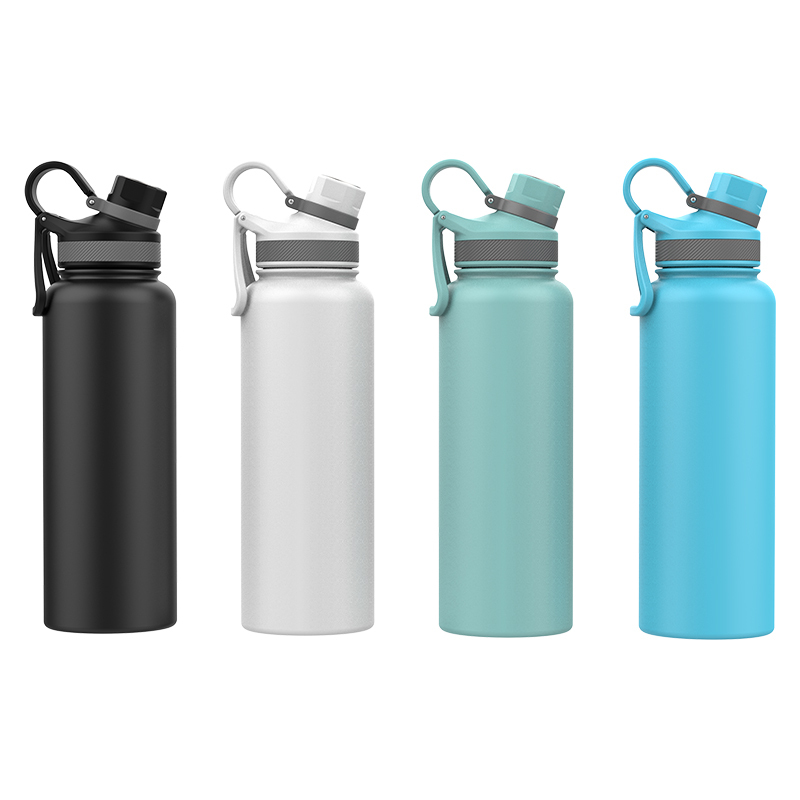 1200ml Custom 304 Stainless Steel Portable Sports Bottle Vacuum Flasks Drink Sports Water Bottle With Handle