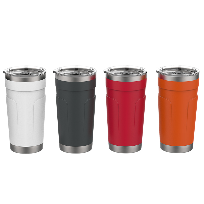 Fashion 20oZ Double Layer Stainless Steel Spray Coating Car Insulated Car Beer Cup Outdoor Bottles Cup With Custom Logo