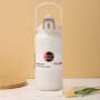 Large Capacity Portable Insulated 316 Stainless Steel Sports Thermos Cup Dual Used & One Button Cap Direct Drinking Flask