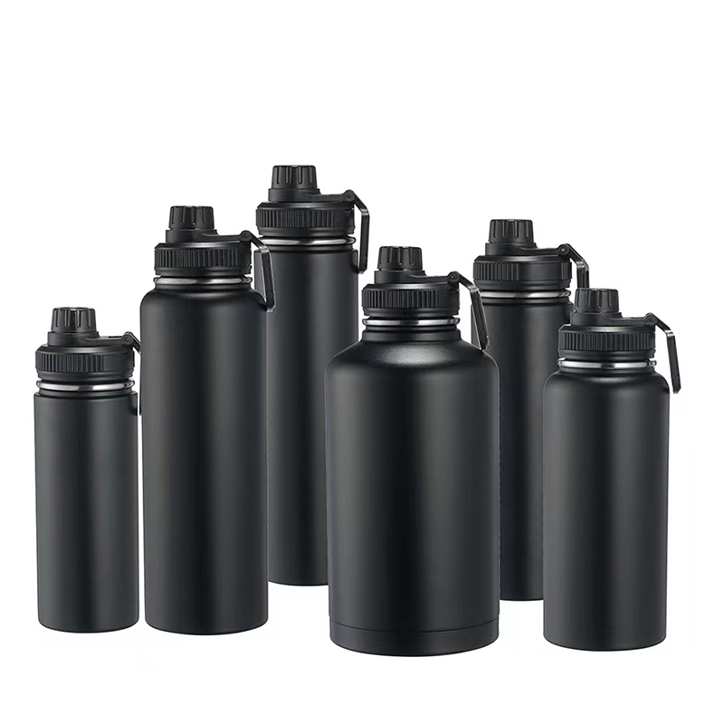 Wholesale Motivational Tumbler 64oz Stainless Steel Insulated Water Bottle Flask Drink Bottle Half Sport Cup Termos