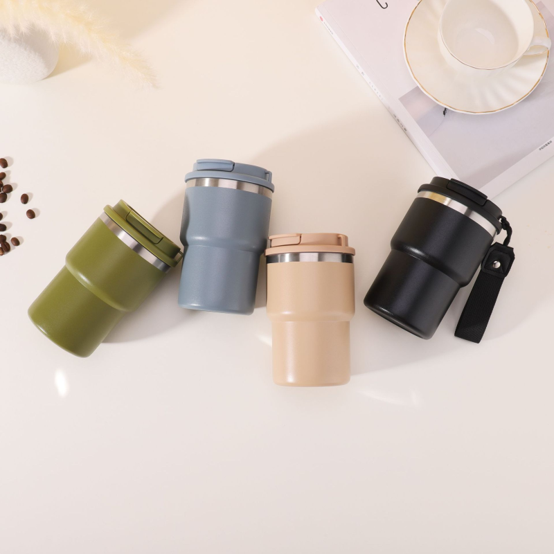 New 15oz Insulated Stainless Steel Double Wall Vacuum Coffee Tumbler Outdoor Design Travel Mug with Cap for Business Gifts