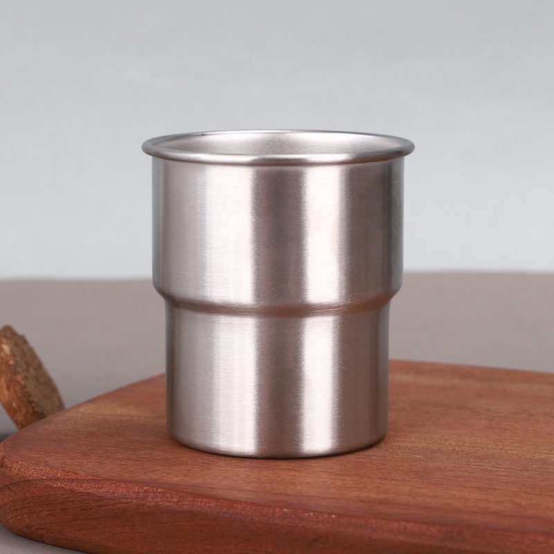10oz Tea Cup Set Single-Layer 304 Stainless Steel Coffee Cup for Camping for Cold Beverages Beer or Swallowing Coffee Tumbler