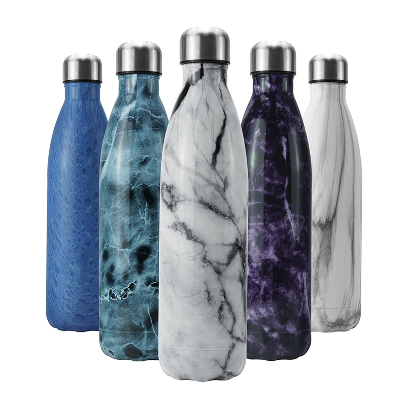 17oz Stainless Steel Water Bottle with Narrow Mouth Cola Shaped Vacuum Flask Sport Gym Custom Logo Direct Drinking Outdoor Tours