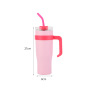 Moin Stainless Steel Double Wall Vacuum Insulated 40oz Tumbler Travel Mug With Reusable Straw Slider Lid Cleaning Brush