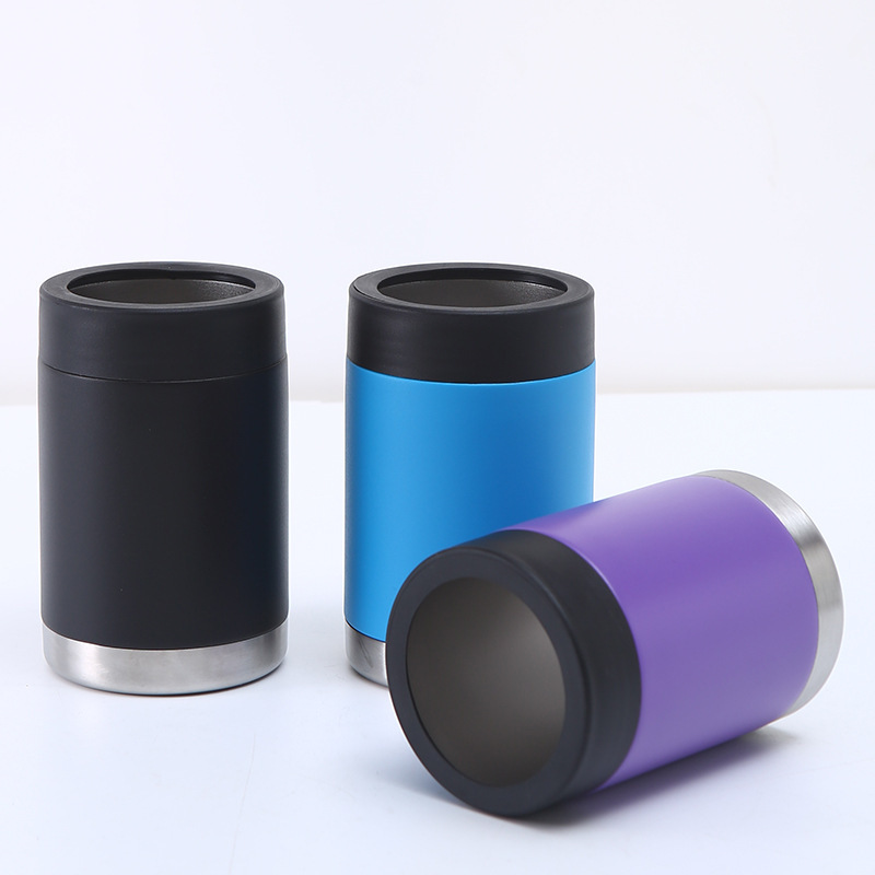 Wholesale Price Tumbler Mug 12 oz Double Wall Insulate Can Cooler With Lid Thermal Hot Standard Size Cans Customizable Logo
