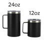 12oz-24oz Double Wall Stainless Steel Tumbler Custom Logo Printed Thermal Insulated Travel Mug for Coffee Tea Water Camp Tumbler