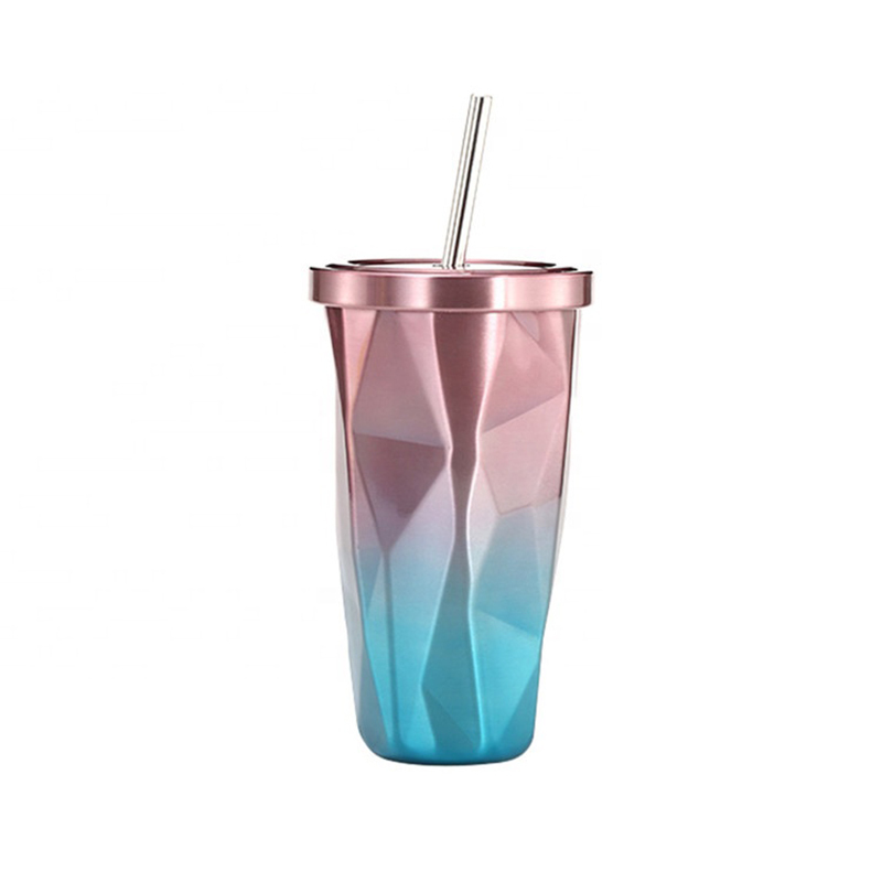 16oz Reusable Thermal Coffee Mug 1/2 Thermos Water Bottle 500ml Wide Travel Mug for Hot or Cold Coffee Water Tea Juice Tumbler