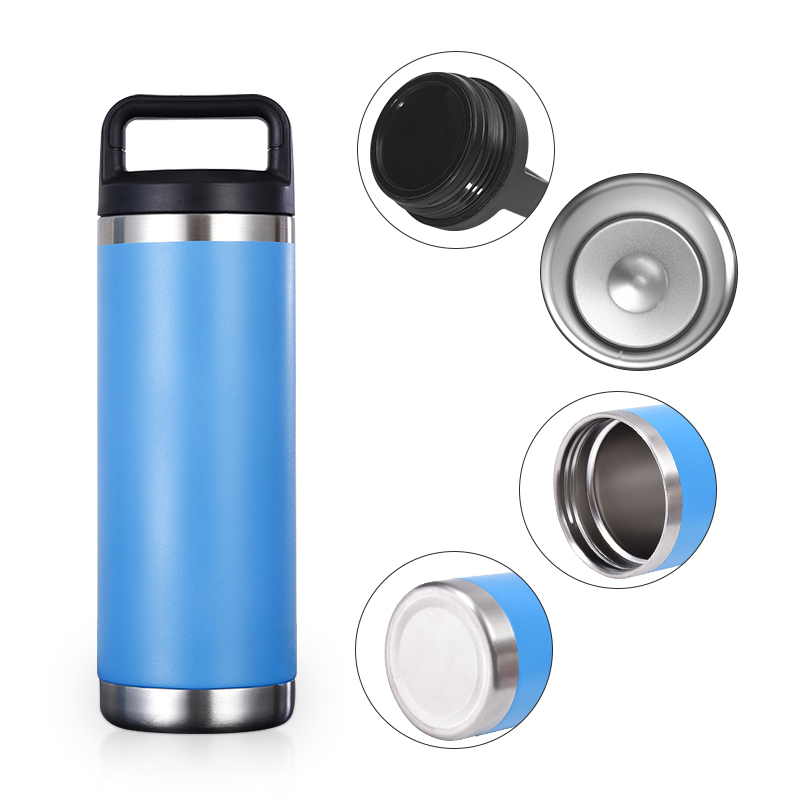 Custom 18oz 36oz 64oz Vacuum Insulated Stainless Steel Water Bottle with Lid  Flask Original School Thermoses Outdoor Cup