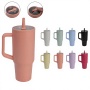 Cross-border New Ice Bully Thermos Cup 304 Stainless Steel Vacuum Insulation Folding Suction Handle Portable Modern Design High