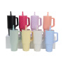 Cross-border New Ice Bully Thermos Cup 304 Stainless Steel Vacuum Insulation Folding Suction Handle Portable Modern Design High