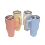 Cross-border New Ice Bully Thermos Cup 304 Stainless Steel Vacuum Insulation Folding Suction Handle Portable Modern Design High
