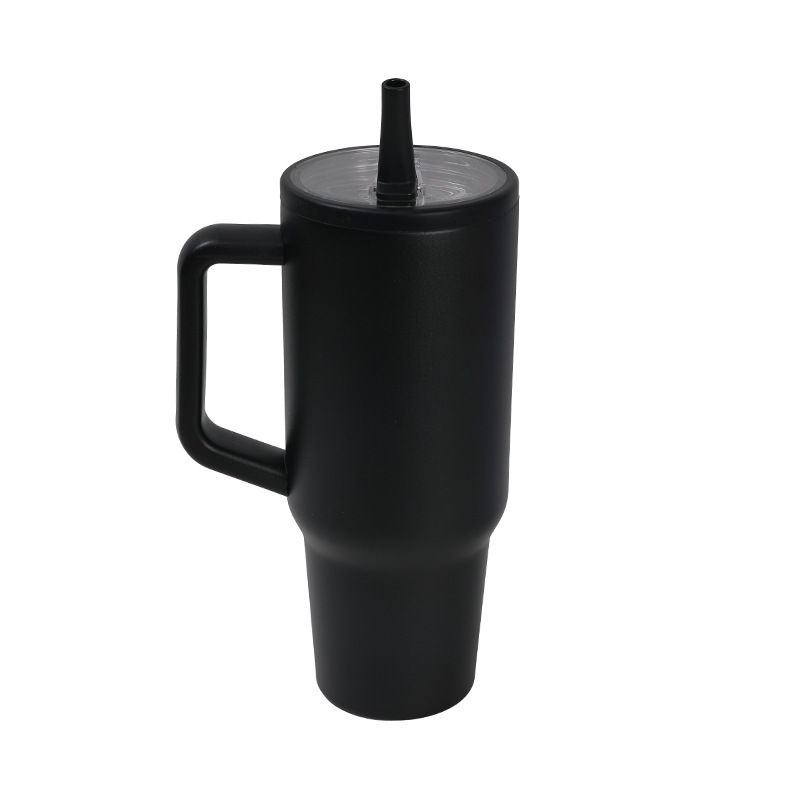 Cross-border New Ice Bully Thermos Cup 304 Stainless Steel Vacuum Insulation Folding Suction Handle Portable Modern Design High