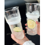 Eco-Friendly Summer Tumbler Cup 650ml Double Layer Glass 12oz Stainless Steel Water Bottle with Straw & Fruit Tea Infuser