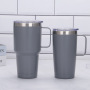 Wholesale Thermal Tumbler 30 oz 20 oz Reusable Camping Vacuum Cups Handle Straw Tea Hot Cold Beverages Travel Vase Vaso Termico