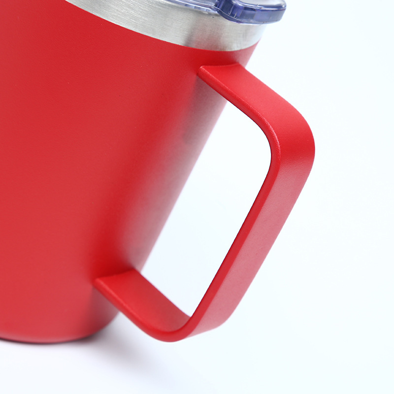 14oz Double Vacuum Insulated 304 Stainless Steel Mug Handle Cup for Office Outdoor Sports Beer Insulated Office Coffee Mug