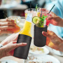 12oz 4 in 1 ECO-friendly Double Wall Vacuum Tumbler Thermal Insulated Beer Wine Mug with Lids for Drimking Outdoor Can Cooler