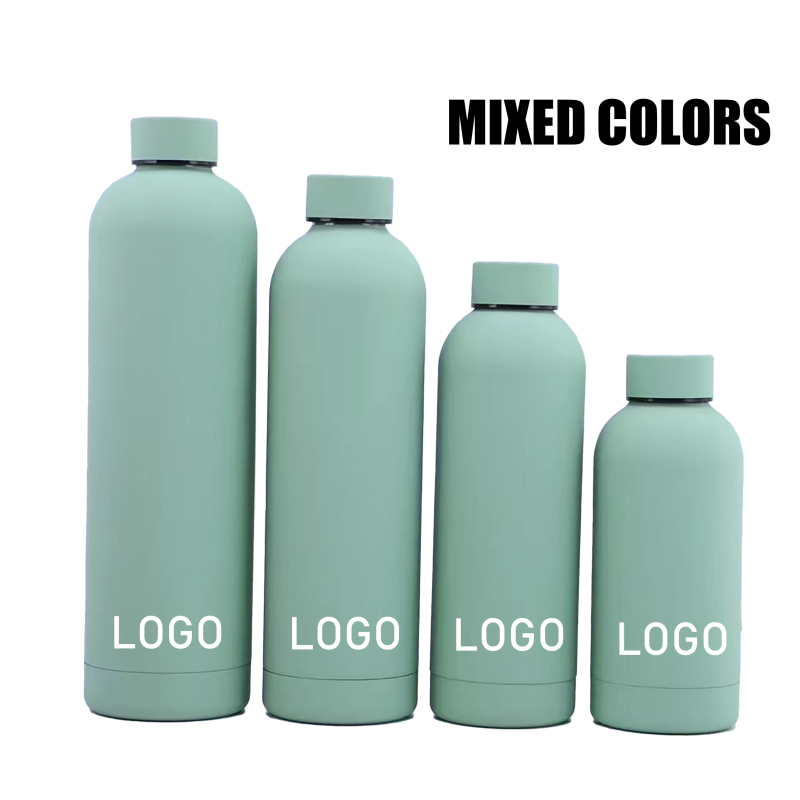 Wholesale Small Mouth Stainless Steel Sports Thermos Flask Soft Touch Rubber Paint Custom Logo Direct Drinking Thermos Drink