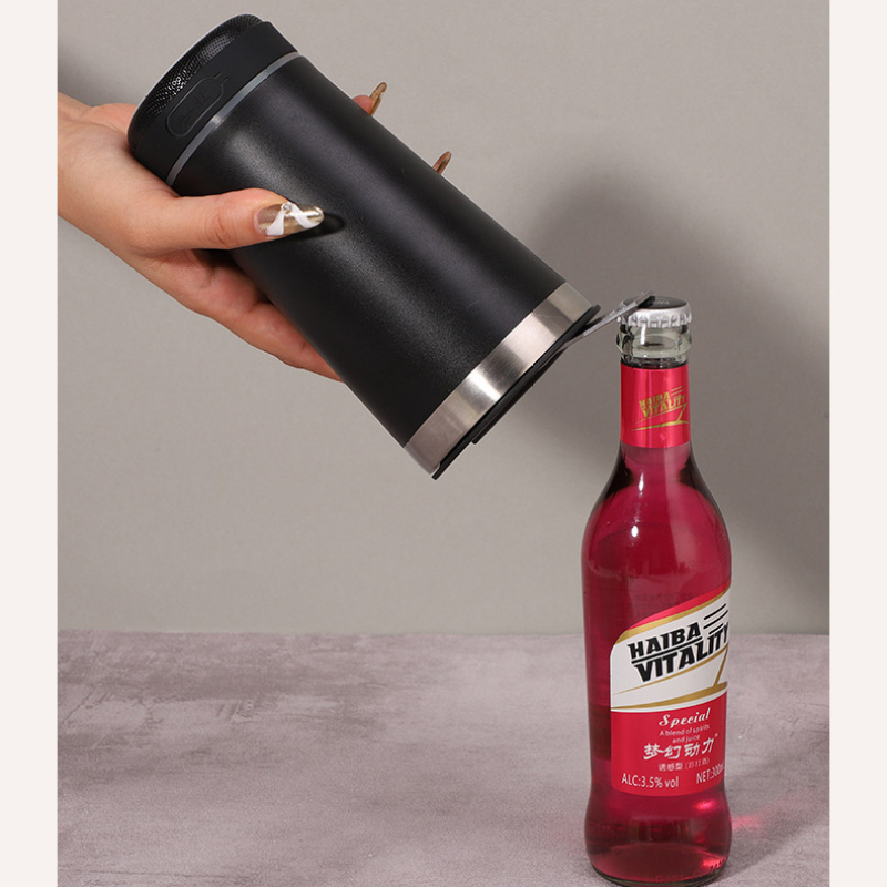 Wireless Bluetooth Music Speaker Tumbler Smart Water Bottle Stainless Steel Cup With Lids 16oz Beer Mug Tumblers Wholesale Bulk