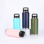 Wholesale Portable 36oz Custom Gym with Straw Drinking Vacuum Water Flask 304 Stainless Steel Thermo