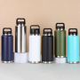 Wholesale Portable 36oz Custom Gym with Straw Drinking Vacuum Water Flask 304 Stainless Steel Thermo
