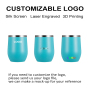 12oz Minimalist Tumbler Cup Stainless Steel Insulated Tumbler Coffee Tea Milk Mug Travel Wine Cup and Gift Mug