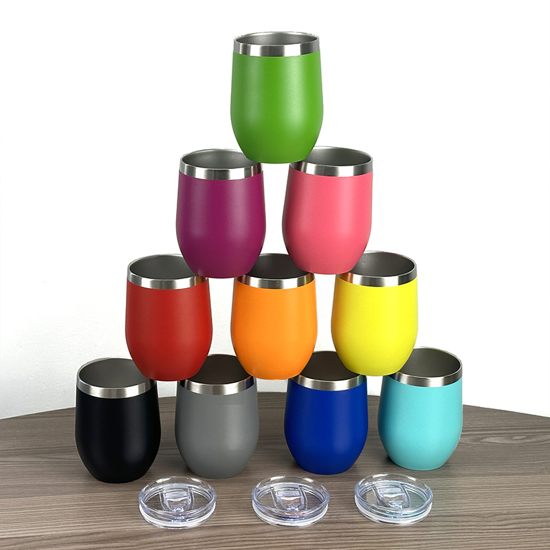 12oz Minimalist Tumbler Cup Stainless Steel Insulated Tumbler Coffee Tea Milk Mug Travel Wine Cup and Gift Mug