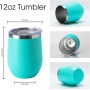 12oz Minimalist Tumbler Cup Stainless Steel Insulated Tumbler Coffee Tea Milk Mug Travel Wine Cup and Gift Mug