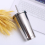 16oz Eco-Friendly Bulk Matte Black Insulation Travel Wine Reusable Double Wall Stainless Steel Cup Tumbler With Straw and Lid
