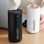 Modern Double Layer Stainless Steel Coffee Thermos Mug 400ml Portable Travel Insulated Cup 12oz Wholesale in Stock Accessory