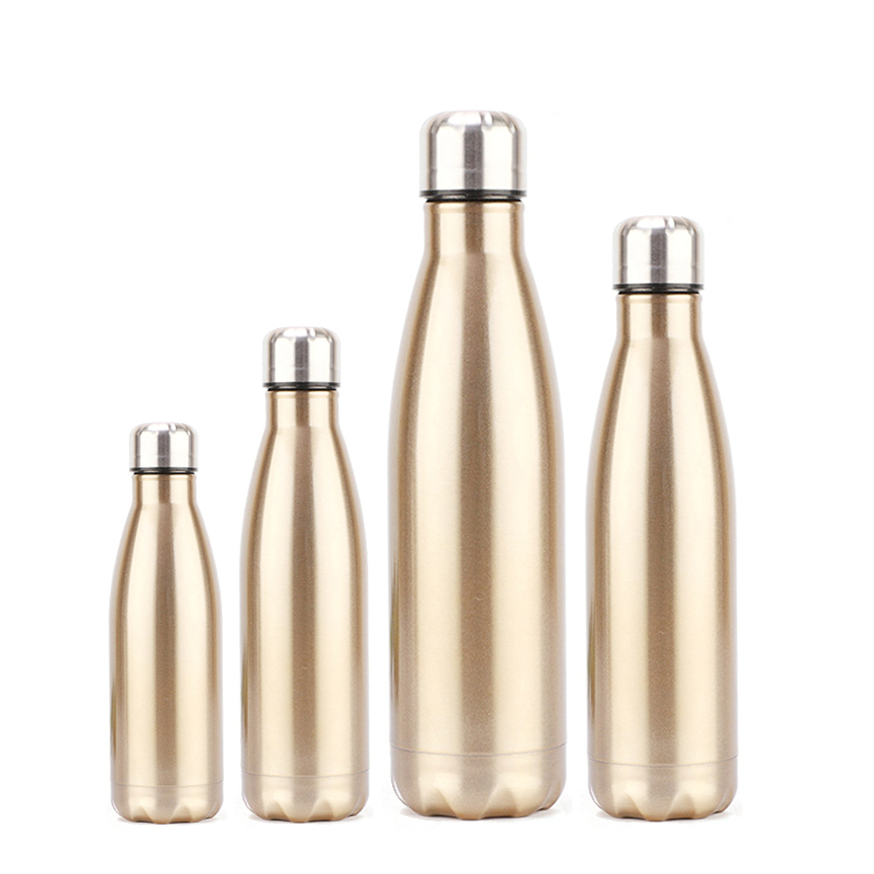 15 Colors Available 17oz Cola Bottle Stainless Steel Double Wall Vacuum Flasks Sport Narrow-mouth Gym Water Bottle Thermos