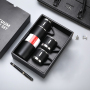 Portable Stainless Steel Vacuum Insulation Flasks Mug Set Portable Bubble Tea Cups Turkish Coffee Dessert Boba Cup Lid Gift Box