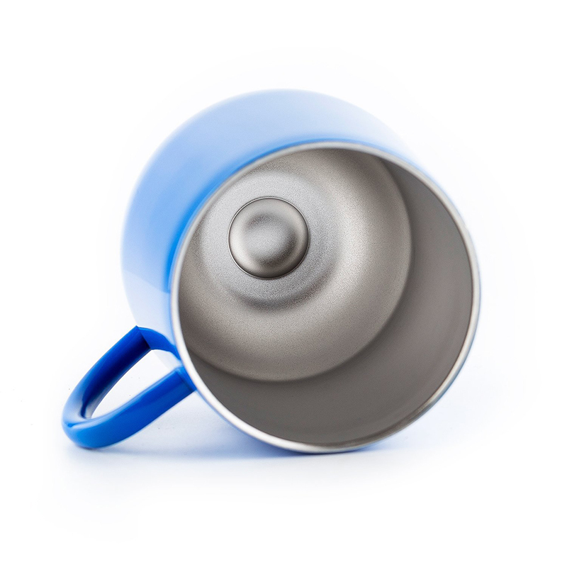 New Trend BPA-Free 12oz Insulated Travel Camping Tumbler with Handle Cup Stainless Steel Coffee Mug with Lid Water Tea Wine Cup