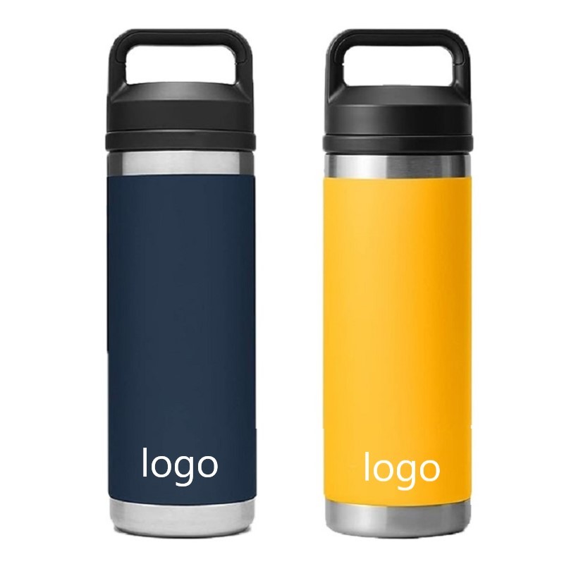 18OZ Custom Stainless Steel Cooler Unisex Vacuum Insulated Thermos Water Bottle with Chug Lid Sports Thermos Jugs 500ml Capacity