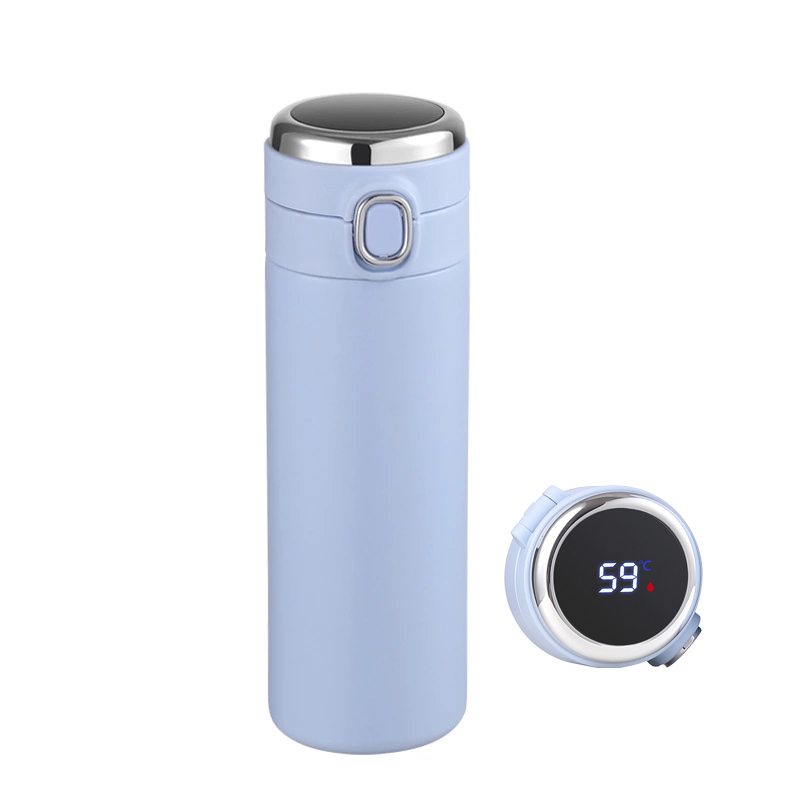 Wholesale 400ml Smart Reminder Temperature Thermal Water Bottle 304 Stainless Steel Insulated Thermos Flask Smart Sport Bottle