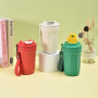 16oz 450ml Octagonal Diamond Shaped Stainless Steel Tumbler Double Wall Vacuum Thermos Cup Rope Coffee Water Bottle Travel Gift