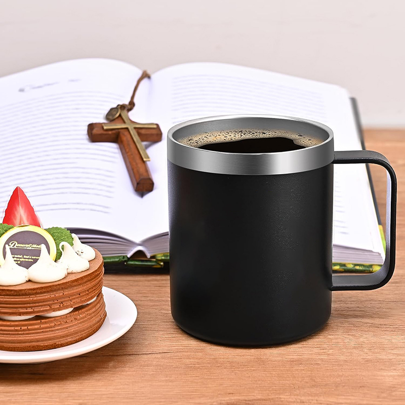 Wholesales Factory Price Hot Sale 12oz 14oz Travel Tumbler Coffee Tea Mug Beer Wine Cup Coffee Mug with Handle