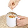 12oz Custom Wholesale Double Wall Stainless Steel Mugs and Cup with Handle & Lid Vacuum Coffee Tumbler Handgrip Water Bottle