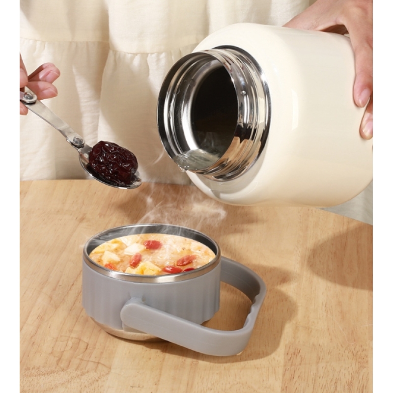 900/1100ml Modern Design Double Wall 316 Stainless Steel Food Container Insulation Vacuum Lunch Box for School Office Use